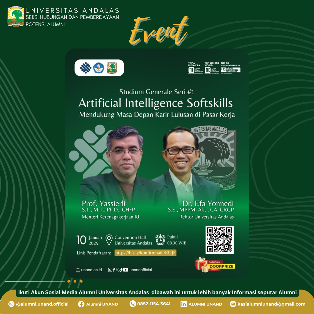 Stadium General Seri I bertema: "Artificial Intelligence & Soft Skills: Mendukung Masa Depan Karir Lulusan di Pasar Kerja"